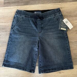 Democracy “Ab”leisure High Rise Rolled Cuff Shorts Sz 6 NWT Pull On Drawstring